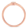 14K Rose Gold Over Sterling Silver 1/20 Carat Diamond Promise Ring (J-K
Color, I1-I2 Clarity)
