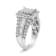 14K White Gold 2.00ctw Composite Head Diamond Ring (H-I Color, SI1-SI2
Clarity) Size 7