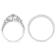 0.33ctw 7-Diamond Cluster Sterling Silver Wedding Band