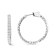 14K White Gold 5.00 Cttw Lab Grown Diamond Inside Out Hoop Earrings (F-G
Color, VS1-VS2 Clarity)
