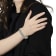 10.33ctw Coco and White Diamond 10K Gold 5-Row Tennis Bracelet