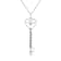 .925 Sterling Silver Pave and Bezel-Set Diamond Accent Key 18"
Heart and Lock Pendant Necklace