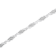 Sterling Silver 1.50ctw Round and Baguette Cut Diamond Wave Link Bracelet