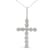0.625ctw Round Miracle-Set Diamond Circle Cross 10K Yellow Gold Pendant