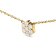 14K Yellow Gold 2.00 Cttw Diamond  Cluster 18" Station Necklace
(I-J Color, I1-I2 Clarity)