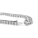 Sterling Silver 1/4ctw Miracle Set Diamond and Bead Link Tennis Bracelet
(I-J Color, I2-I3 Clarity)