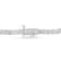 Sterling Silver 1.0 Cttw Diamond 7" Alternating Round and Square
Station Tennis Bracelet (I-J, I3)