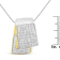 14K Two-tone Gold 2.0ctw Princess Cut Diamond Foldover Box Pendant 18”
Box Chain