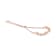 10K Rose Gold Over Sterling Silver Channel Set Diamond Accent Twist Bolo Bracelet