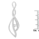 10K White Gold Espira Diamond Accent Open Cascade Pendant w\chain
1/10ctw, J-K Color, I1-I2 Clarity