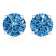 1.00ctw Brilliant Cut Lab Grown Blue Diamond Solitaire 14K White Gold
Stud Earrings