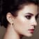 10K Yellow Gold 1.0ctw Round and Baguette-Cut Diamond Hoop Earrings
