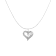 Sterling Silver 1/4ctw Diamond Engraved Mom in Heart Pendant
w\chain(I-J, I3)