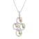 14K Two- Toned Gold 2/5ctw Round Diamond Pendant With Chain (H-I, I1-I2)