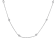 14K White Gold 1.00ctw Bezel Set Round Diamond Marquise Shaped Milgrain
Station Collar Necklace