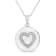 .925 Sterling Silver Prong-Set Diamond Accent Heart Emblemed 18"
Pendant Necklace