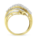 10K Yellow Gold 1.0ctw Mixed Shapes Diamond Bypass Ring (H-I Color,
SI1-SI2 Clarity)