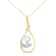 10K Two-Tone Gold Espira 1/6ctw Diamond Layered 18" Pendant
w\chain(H-I Color, I2-I3 Clarity)