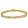 10K Yellow Gold Over Sterling Silver 7.0ctw Round Brilliant Cut Diamond
"S" Link Bracelet