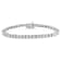 Sterling Silver 1.0 Cttw Lab-Grown Diamond Tennis Bracelet (G-H,
VS1-VS2) - 7.25"