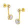14K Yellow Gold Over Sterling Silver 5/8ctw Diamond Removable Stud and
Dangle Earrings