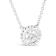 10K White Gold 1/2ctw Bezel Set Round Diamond Sunflower Finish Necklace
(I-J Color, I1-I2 Clarity)