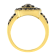 10K Yellow Gold Over Sterling Silver 1 1/8ctw Diamond Pear Ring (J-K
Color, I1-I2 Clarity)