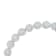 14K White Gold 3.75ctw Round Diamond Round Cluster Links Tennis Bracelet