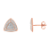 14K Rose Gold Over Sterling Silver Diamond-Accented Trillion 4-Stone
Halo-Style Stud Earrings