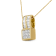 14K Yellow Gold 1 1/4ctw Mixed Cut Geometric Inspired Diamond Pendant
w\chain(H-I, VS1-VS2)