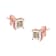 14K Two-Tone Gold Over Sterling Silver 1/2ctw Square Diamond Solitaire
Miracle-Plate Stud Earrings