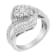 14K White Gold 1.0ctw Mixed-Cut Diamond Round Floral Cluster Ring(H-I
Color, SI2-I1 Clarity)