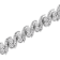 Sterling Silver 2.0ctw Round-Cut Diamond "S" Link Bracelet