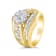 14K Yellow Gold 2-1/3ctw Diamond Chevron Shaped Band Set (H-I Color,
SI1-SI2 Clarity)