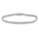 Sterling Silver 1.0ctw Diamond Miracle-Set Square Milgrain 7" Link
Tennis Bracelet