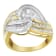 10K Two-Toned Gold Diamond Bypass Ring (1 cttw, H-I Color, SI1-SI2 Clarity)