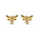10K Yellow Gold Diamond Accented Bumble Bee Stud Earring (H-I Color,
I1-I2 Clarity)