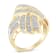 10K Yellow Gold Diamond Bypass Cocktail Ring (1 1/5ctw, I-J Color, I2-I3 Clarity)