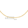 Solid 10K Gold 0.5mm Rope Chain Unisex Necklace - Size 20"