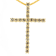 14K Yellow Gold Over Sterling Silver 1.0ctw Champagne Diamond Gold Cross
Pendant w\chain
