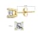 IGI Certified 14k Yellow Gold 1/2 cttw Princess-Cut Solitaire Diamond
Push Back Stud Earrings