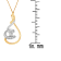 10K Two-Tone Gold Espira 1/6ctw Diamond Layered 18" Pendant
w\chain(H-I Color, I2-I3 Clarity)