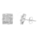 .50ctw Round-Cut Diamond Sterling Silver Stud Earrings