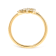 10K Yellow Gold 1/10ctw Diamond Leaf and Branch Ring (H-I Color, I1-I2 Clarity)
