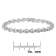 Sterling Silver 1.0ctw Diamond Cluster Link Bracelet