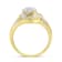 10K Yellow Gold Diamond Cocktail Ring (1/2 cttw, H-I Color, SI2-I1 Clarity)