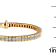 14K Yellow Gold 1.10ctw Princess-Cut Diamond Banded Bracelet