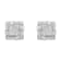 .50ctw Round-Cut Diamond Sterling Silver Stud Earrings