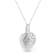.925 Sterling Silver Pave-Set Diamond Accent Heart Shape 18"
Pendant Necklace