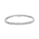 Sterling Silver 2.0ctw Brilliant-Cut Round Diamond Square Frame
Miracle-Set Tennis Bracelet